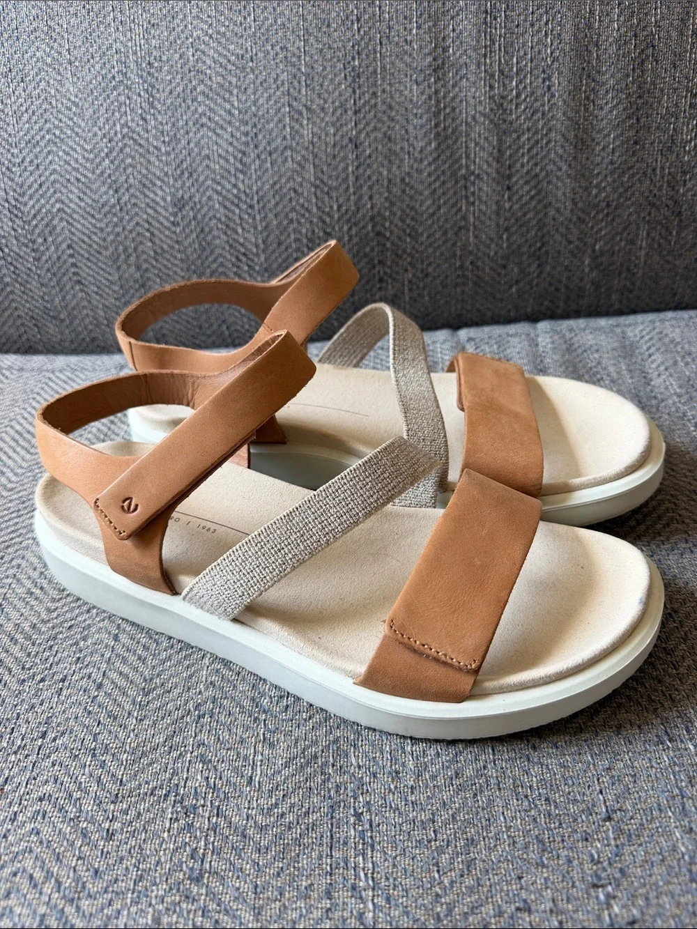Ecco Flowt Danish Design 2 Band Sandals Size: 40